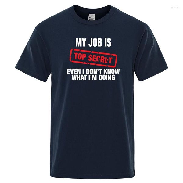 men's t shirts funny my job is secret tee men women summer short sleeve humour hip hop graphic casual streetwear, White;black
men's t shirts funny my job is secret tee men women summer short sleeve humour hip hop graphic casual streetwear, White;black