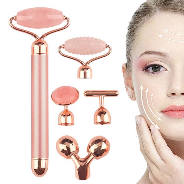 face care devices 5in1 24k gold beauty bar massager electric vibrating rose quartz 3d roller lifting body gua sha jade 230309
face care devices 5in1 24k gold beauty bar massager electric vibrating rose quartz 3d roller lifting body gua sha jade 230309