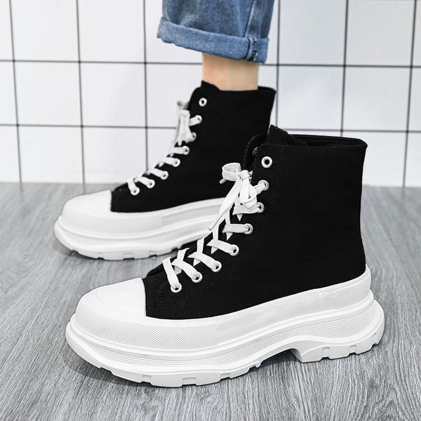 boots autumn men casual sneakers canvas platform ankle highcut basketball male trainers breathable sport shoes 3944 230309, Black
boots autumn men casual sneakers canvas platform ankle highcut basketball male trainers breathable sport shoes 3944 230309, Black