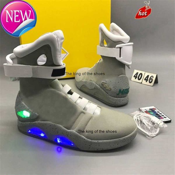2023 air mag led shoes back to the future 2 light up auto laces authentic sneakers outdoor shoes men glow in dark with original box grey, Black
2023 air mag led shoes back to the future 2 light up auto laces authentic sneakers outdoor shoes men glow in dark with original box grey, Black