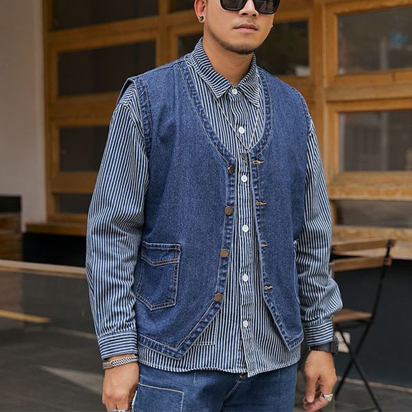men's vests 8xlm denim vest chaleco hombre verano sans manche homme trabajo gilet zomer jas heren jeans jacket man 230309, Black;white
men's vests 8xlm denim vest chaleco hombre verano sans manche homme trabajo gilet zomer jas heren jeans jacket man 230309, Black;white