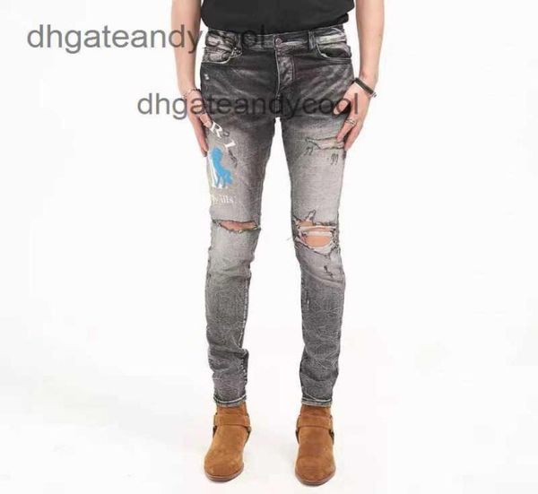 ch 2023 brand amirs street water jeans high designer fashion jean washing mens pant used gray black letter printing embroidery hole1451267, Blue
ch 2023 brand amirs street water jeans high designer fashion jean washing mens pant used gray black letter printing embroidery hole1451267, Blue
