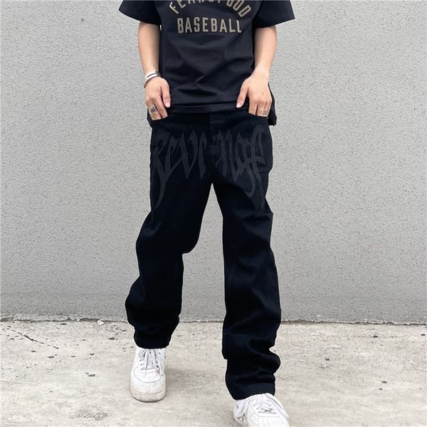 men's pants hip hop alt denim pants men's fashion black streetwear embroidered low rise casual jeans straight trousers y2k male cl
men's pants hip hop alt denim pants men's fashion black streetwear embroidered low rise casual jeans straight trousers y2k male cl