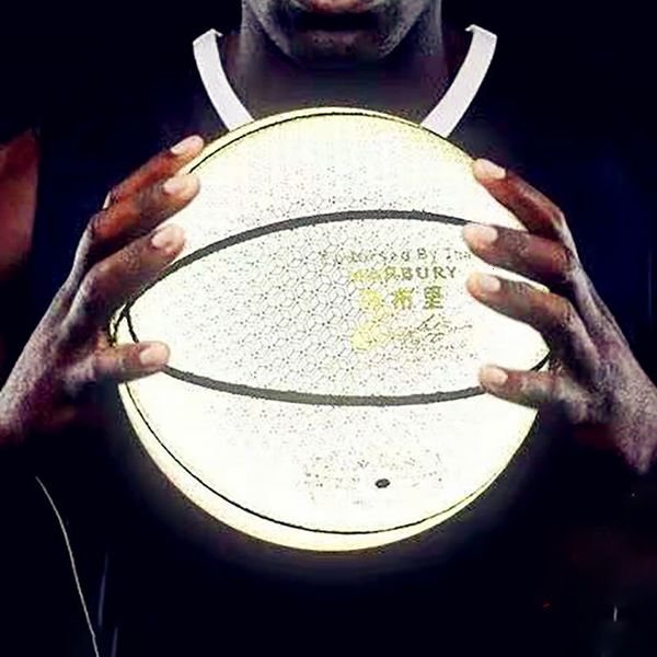 balls pu leather holographic basketball ball glow luminous reflective size 7 for night game glowing 230308
balls pu leather holographic basketball ball glow luminous reflective size 7 for night game glowing 230308