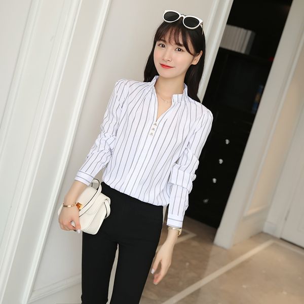 women's blouses shirts my in women shirt spring and autumn korean version loose v-collar long-sleeved double-striped blouse 230309, White
women's blouses shirts my in women shirt spring and autumn korean version loose v-collar long-sleeved double-striped blouse 230309, White