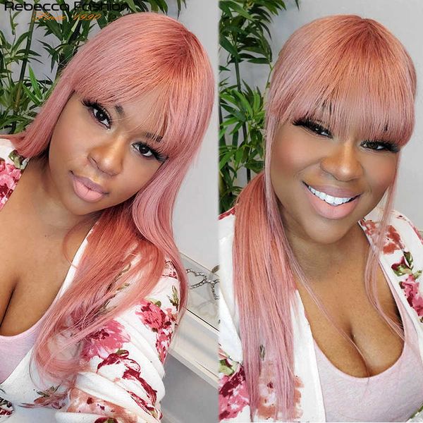 synthetic wigs pink wig straight with bangs brazilian remy ginger human hair s pre plucked for women rebecca 230227, Black
synthetic wigs pink wig straight with bangs brazilian remy ginger human hair s pre plucked for women rebecca 230227, Black