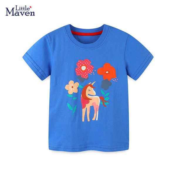 t-shirts little maven 2023 girls t shirt animal appliques children's t-shirts summer baby girls tees clothes kids cotton l230309, Blue
t-shirts little maven 2023 girls t shirt animal appliques children's t-shirts summer baby girls tees clothes kids cotton l230309, Blue