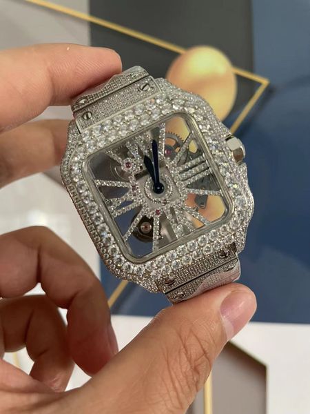 swiss ronda 4s20 quartz men's watch completely ice out large diamond bezel skeleton dial diamond steel bracelet super edition, Slivery;brown
swiss ronda 4s20 quartz men's watch completely ice out large diamond bezel skeleton dial diamond steel bracelet super edition, Slivery;brown