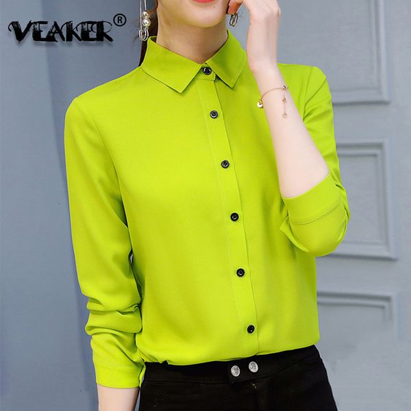 women's blouses shirts brand chiffon shirt women's candy color blouse long sleeve blue overshirt female autumn solid shirts elegan, White
women's blouses shirts brand chiffon shirt women's candy color blouse long sleeve blue overshirt female autumn solid shirts elegan, White