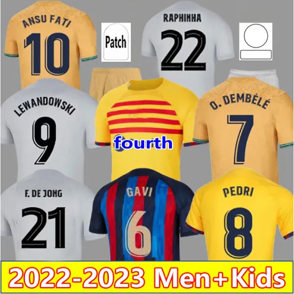 2022 2023 gavi lewandowski pedri soccer jerseys 22 23 4th kounde ansu fati ferran kessie f. de jong raphinha dembele barcelonas camisetas de, Black;yellow
2022 2023 gavi lewandowski pedri soccer jerseys 22 23 4th kounde ansu fati ferran kessie f. de jong raphinha dembele barcelonas camisetas de, Black;yellow