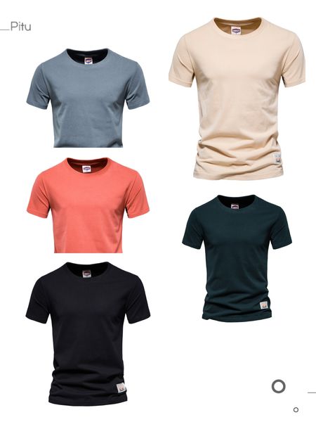 summer pure cotton sports men's t-shirt round neck short sleeve high-quality men's fashion men's shirt high quality, White;black
summer pure cotton sports men's t-shirt round neck short sleeve high-quality men's fashion men's shirt high quality, White;black