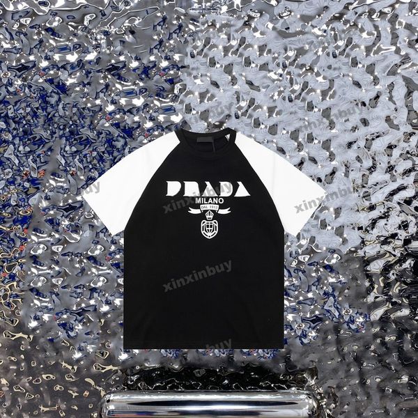 xinxinbuy men designer tee t shirt 23ss panelled letter milan short sleeve cotton women black white gray green m-2xl, Black;brown
xinxinbuy men designer tee t shirt 23ss panelled letter milan short sleeve cotton women black white gray green m-2xl, Black;brown