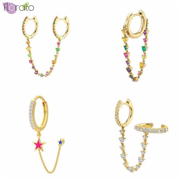 charm 1pc 925 silver needorful crystal chain pendant hoop earrings for women two hole enamel star earrings fashion jewelry gift l230309, Golden
charm 1pc 925 silver needorful crystal chain pendant hoop earrings for women two hole enamel star earrings fashion jewelry gift l230309, Golden