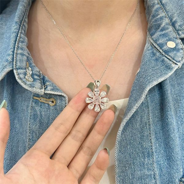 fashion luxurious 925 sterling silver flower pendant necklace designer jewelry woman white 8a zirconia pink diamond choker chain necklaces f
fashion luxurious 925 sterling silver flower pendant necklace designer jewelry woman white 8a zirconia pink diamond choker chain necklaces f