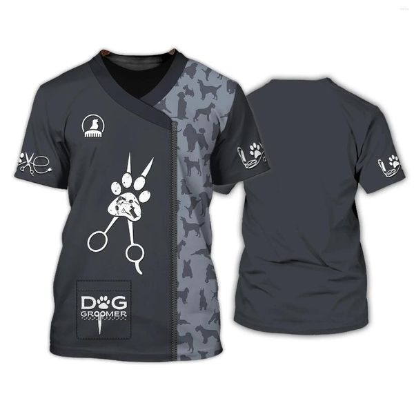 men's t shirts fashion short-sleeved t-shirt o-neck oversized clothes pet beautician shirt men's uniform 123 h749, Slivery;golden
men's t shirts fashion short-sleeved t-shirt o-neck oversized clothes pet beautician shirt men's uniform 123 h749, Slivery;golden