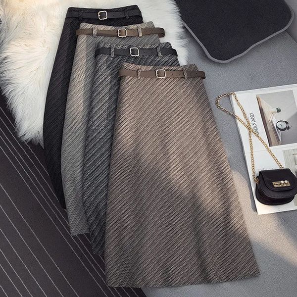 skirts brushed woolen skirt women s spring and autumn fashion retro ol tooling thickened twill high waist mid length a line 230308, Black
skirts brushed woolen skirt women s spring and autumn fashion retro ol tooling thickened twill high waist mid length a line 230308, Black