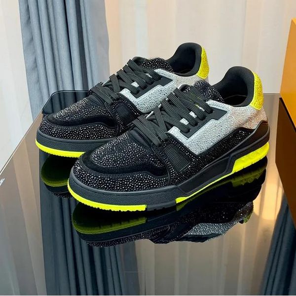 designer tenis masculino women's men's casual shoes sneakers fashion colorful crystal women's flat shoes loafers fashion show, Black
designer tenis masculino women's men's casual shoes sneakers fashion colorful crystal women's flat shoes loafers fashion show, Black