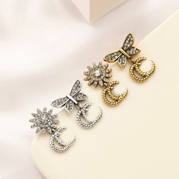 classic letter charm earring luxury designer stud earrings women jewelry butterfly sunflower earrings couple gifts 18k gold plated 925 silve, Golden;silver
classic letter charm earring luxury designer stud earrings women jewelry butterfly sunflower earrings couple gifts 18k gold plated 925 silve, Golden;silver