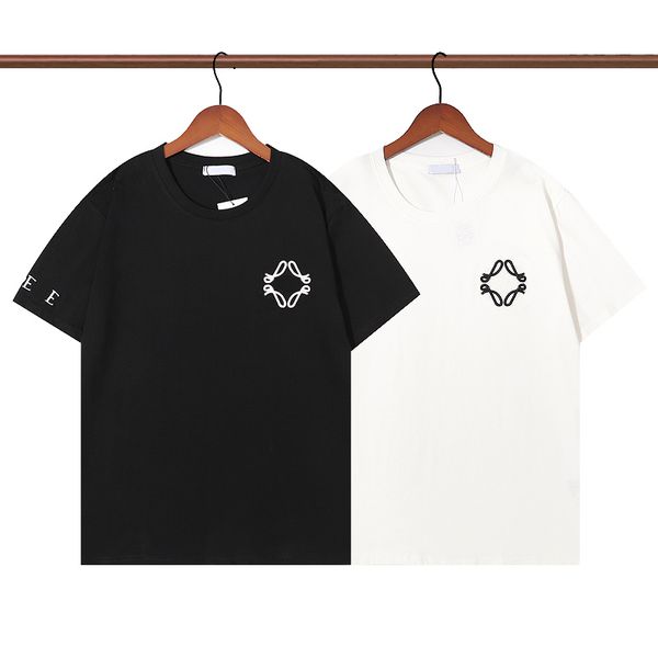 2023 spring summer new short sleeve men women t-shirt breathable sleeve letter embroidery couple clothing black white s-2xl, White;black
2023 spring summer new short sleeve men women t-shirt breathable sleeve letter embroidery couple clothing black white s-2xl, White;black