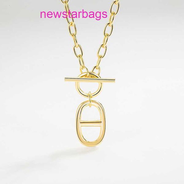 designer hermss necklace for sale korean s925 sterling silver female personality trend simple ot button pig nose hip hop with versatile clav
designer hermss necklace for sale korean s925 sterling silver female personality trend simple ot button pig nose hip hop with versatile clav