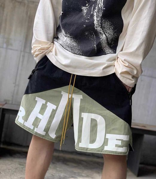 2023s men shorts men's pants the right version of rhude summer trend high street letter print drawstring beach five-point, Black
2023s men shorts men's pants the right version of rhude summer trend high street letter print drawstring beach five-point, Black