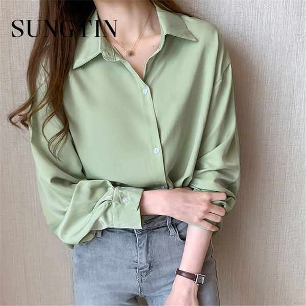 women's blouses shirts sungtin female green blouse shirts social oversized office lady chiffon blouses shirt women vintage collar ol wo, White
women's blouses shirts sungtin female green blouse shirts social oversized office lady chiffon blouses shirt women vintage collar ol wo, White