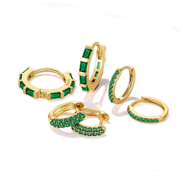 charm aide 18k gold 925 silver hoop earrings for women white/black/green/purple crystal prevent allergy huggie earring fashion jewelry l2303, Golden
charm aide 18k gold 925 silver hoop earrings for women white/black/green/purple crystal prevent allergy huggie earring fashion jewelry l2303, Golden