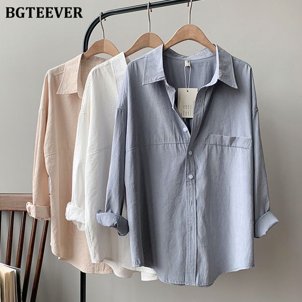women's blouses shirts bgteever casual single-breasted white shirts for women spring long sleeve female blouses office ladies solid blu
women's blouses shirts bgteever casual single-breasted white shirts for women spring long sleeve female blouses office ladies solid blu