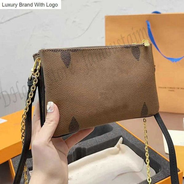 l bag handbags designer women double zip pochettes accessoiress bag france brand checked canvas monograms pattern mini crossbody bags lady l, Black
l bag handbags designer women double zip pochettes accessoiress bag france brand checked canvas monograms pattern mini crossbody bags lady l, Black