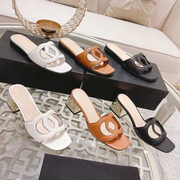 women beach slippers designer shoe soft cowhide 100% leather thick heels metal woman shoes lazy baotou sandals diamonds pearl high heeled, Black
women beach slippers designer shoe soft cowhide 100% leather thick heels metal woman shoes lazy baotou sandals diamonds pearl high heeled, Black