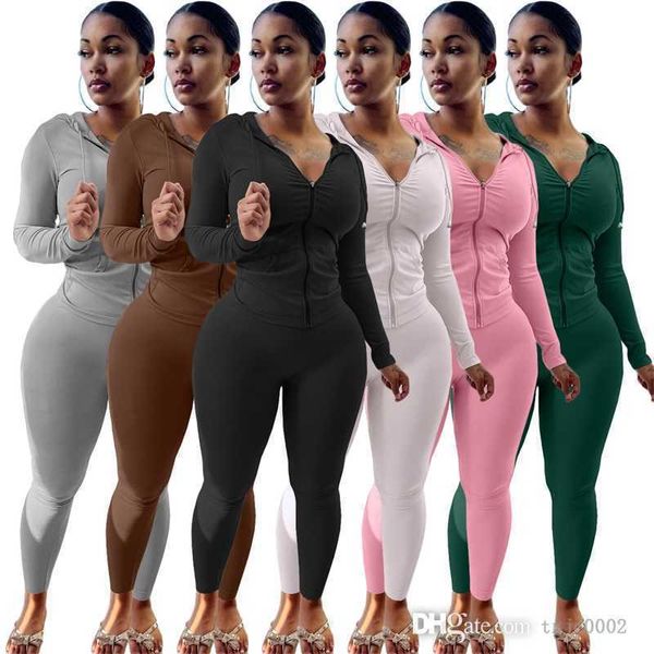 designer women active tracksuits 2 piece set autumn winter hooded zipper cardigan long sleeve pants outfits sportwear, Gray
designer women active tracksuits 2 piece set autumn winter hooded zipper cardigan long sleeve pants outfits sportwear, Gray