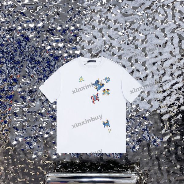 xinxinbuy men designer tee t shirt 23ss colorful embroidery butterfly short sleeve cotton women black white gray green s-2xl, Black;brown
xinxinbuy men designer tee t shirt 23ss colorful embroidery butterfly short sleeve cotton women black white gray green s-2xl, Black;brown