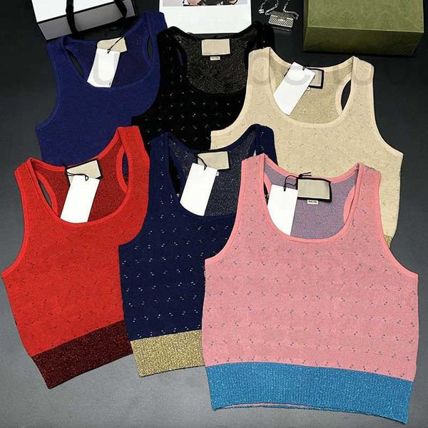 women's tanks & camis designer classic letter jacquard knit summer sleeveless breathable women vest 6 colors elastic charm girl cs gdao, White
women's tanks & camis designer classic letter jacquard knit summer sleeveless breathable women vest 6 colors elastic charm girl cs gdao, White