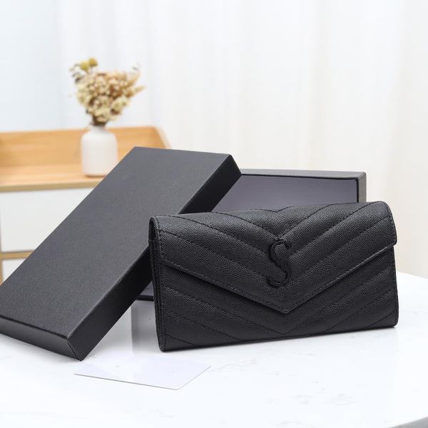 mens womens cassandre long wallets solid color caviar genuine leather handbag luxurys designers bag ladies matelasse travel wallet coin purs, Red;black
mens womens cassandre long wallets solid color caviar genuine leather handbag luxurys designers bag ladies matelasse travel wallet coin purs, Red;black