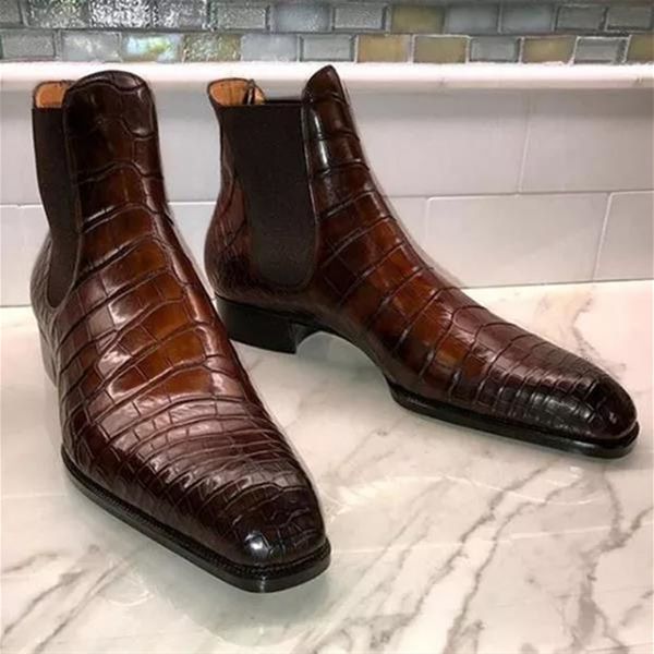 boots brown chelsea for men black business pointed toe slipon pattern handmade men's short 230309
boots brown chelsea for men black business pointed toe slipon pattern handmade men's short 230309
