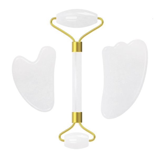 face care devices natural white jade roller guasha board scraper set massage gua sha tool stone massager with box 230309
face care devices natural white jade roller guasha board scraper set massage gua sha tool stone massager with box 230309
