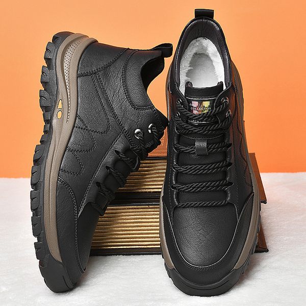boots winter retro shoes men genuine leather outdoor ankle boot casual vintage hiking laceup solid warm mens snow 230309, Black
boots winter retro shoes men genuine leather outdoor ankle boot casual vintage hiking laceup solid warm mens snow 230309, Black
