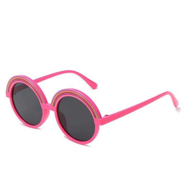 children cartoon rainbow kids sunglasses female cute round frame baby glasses, Blue
children cartoon rainbow kids sunglasses female cute round frame baby glasses, Blue