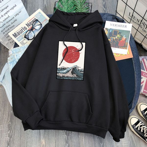 men's hoodies sweatshirts japanese style waves red sun mens hoody creativity fleece sweatshirt hip hop warm clothes fashio crewneck man, Black
men's hoodies sweatshirts japanese style waves red sun mens hoody creativity fleece sweatshirt hip hop warm clothes fashio crewneck man, Black