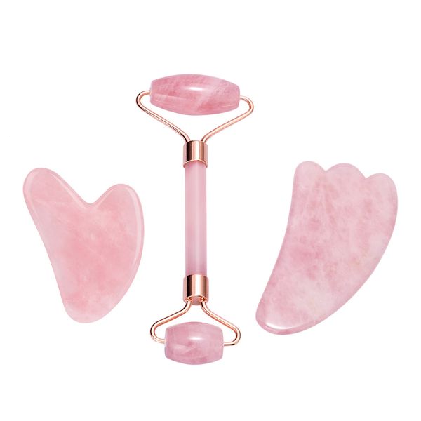 face care devices natural jade roller gua sha set beauty skin slim tools rose quartz massager for body neck relax anti wrinkles 230309
face care devices natural jade roller gua sha set beauty skin slim tools rose quartz massager for body neck relax anti wrinkles 230309