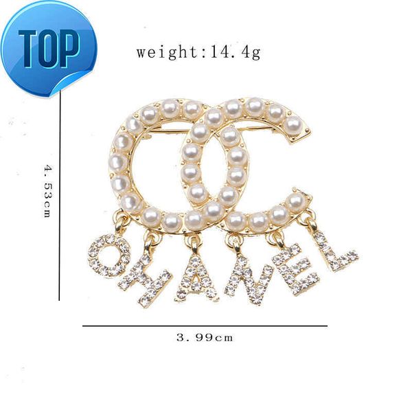 luxury brand designer double letter pins brooches women gold silver crysatl pearl rhinestone cape buckle brooch suit pin wedding party, Gray
luxury brand designer double letter pins brooches women gold silver crysatl pearl rhinestone cape buckle brooch suit pin wedding party, Gray