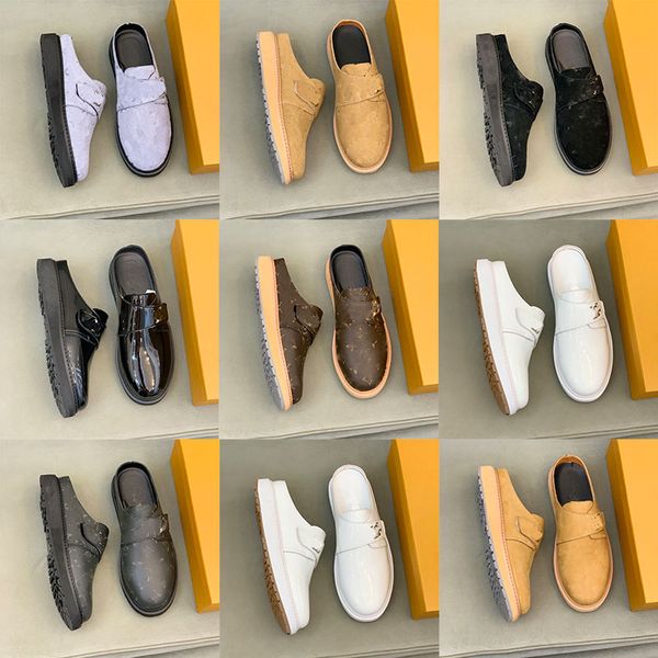 100% leather men slippers soft cowhide lazy women shoes metal black buckle beach mules princetown classic lady large size 38-46
100% leather men slippers soft cowhide lazy women shoes metal black buckle beach mules princetown classic lady large size 38-46