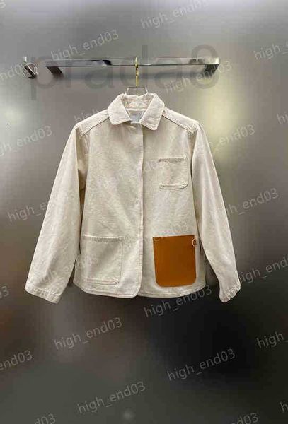 women's jackets designer luxury womens gropped anagram 2022fw long-sleeved multi-pocket shirt jacket beige leather label breathable wo, Black;brown
women's jackets designer luxury womens gropped anagram 2022fw long-sleeved multi-pocket shirt jacket beige leather label breathable wo, Black;brown