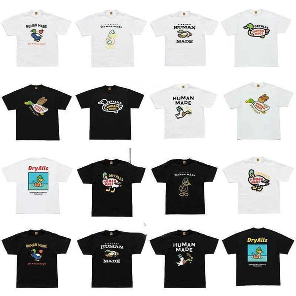 men's t-shirts designer fashion luxurys human made t shirts cartoon pictures round neck tees mens and women summer high street trend t, White;black
men's t-shirts designer fashion luxurys human made t shirts cartoon pictures round neck tees mens and women summer high street trend t, White;black