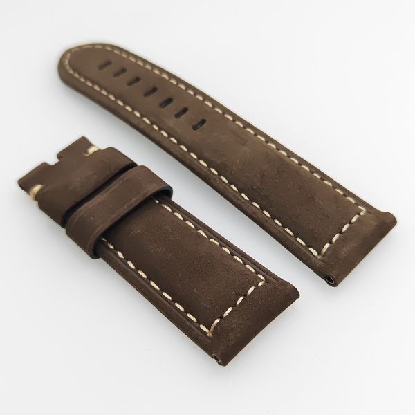 24mm brown color nubuck calf leather watch band strap fit for pam pam 111 wirst watch, Black;brown
24mm brown color nubuck calf leather watch band strap fit for pam pam 111 wirst watch, Black;brown
