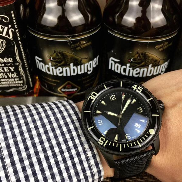 classic mens watch fifty fathoms 50 fathoms series 45mm black luminous dial automatic winding movement nylon strap men sports 322b, Slivery;brown
classic mens watch fifty fathoms 50 fathoms series 45mm black luminous dial automatic winding movement nylon strap men sports 322b, Slivery;brown
