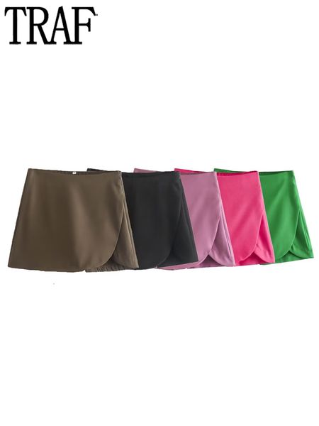 women's shorts traf 5 color skirt short high waist for women asymmetric skort woman streetwear casual bermuda 230309, White;black
women's shorts traf 5 color skirt short high waist for women asymmetric skort woman streetwear casual bermuda 230309, White;black