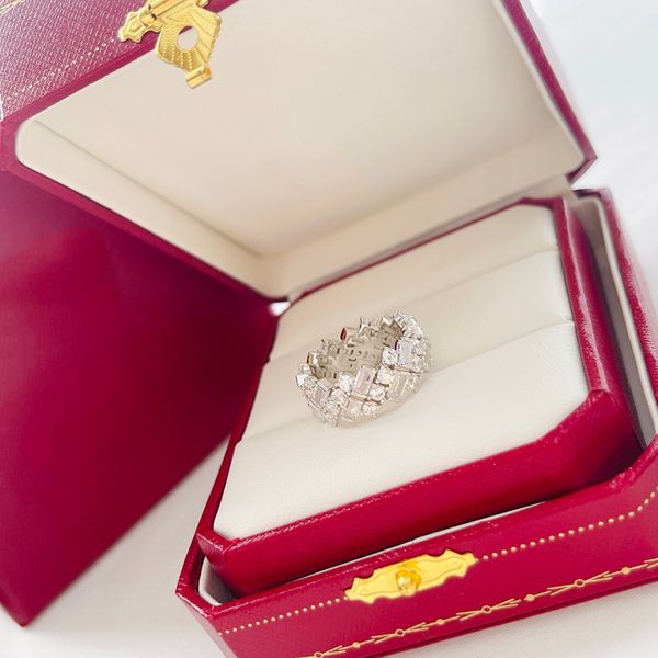 luxury designer ring three rows of diamonds rings square diamond ring 6-10 size fashion versatile temperament ring high-end luxury fashion s, Silver
luxury designer ring three rows of diamonds rings square diamond ring 6-10 size fashion versatile temperament ring high-end luxury fashion s, Silver