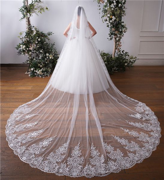 350*300cm lace veil with comb super long headpieces mesh veil bridal party dress veil baroque headwear with wedding jewelry hair accessories, Silver
350*300cm lace veil with comb super long headpieces mesh veil bridal party dress veil baroque headwear with wedding jewelry hair accessories, Silver