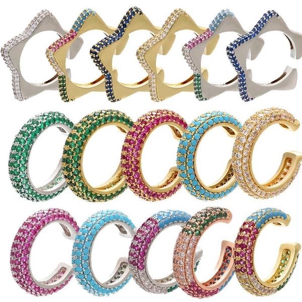 charm zhukou 1piece 2020 15x15mm cz crystal ear cuff c shaped/star shape ear clips no pierced earrings for women model ve131 l230309, Golden
charm zhukou 1piece 2020 15x15mm cz crystal ear cuff c shaped/star shape ear clips no pierced earrings for women model ve131 l230309, Golden